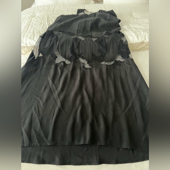 BCBGMaxAzria Runway Perla Blocked Design Silk Dress - Picture 9 of 14